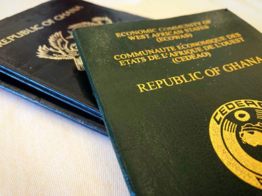 Ghana ranked 77th in world most powerful passport index