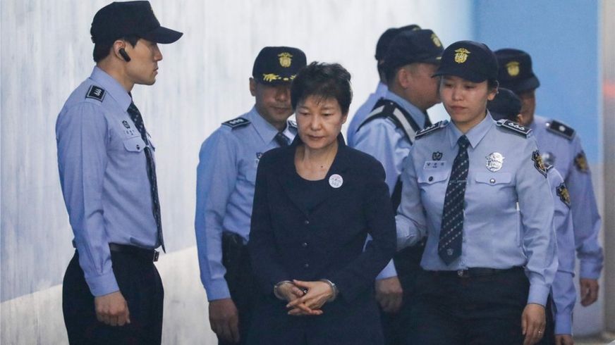 Park Geun-hye: South Korea's ex-leader jailed for 24 years for corruption